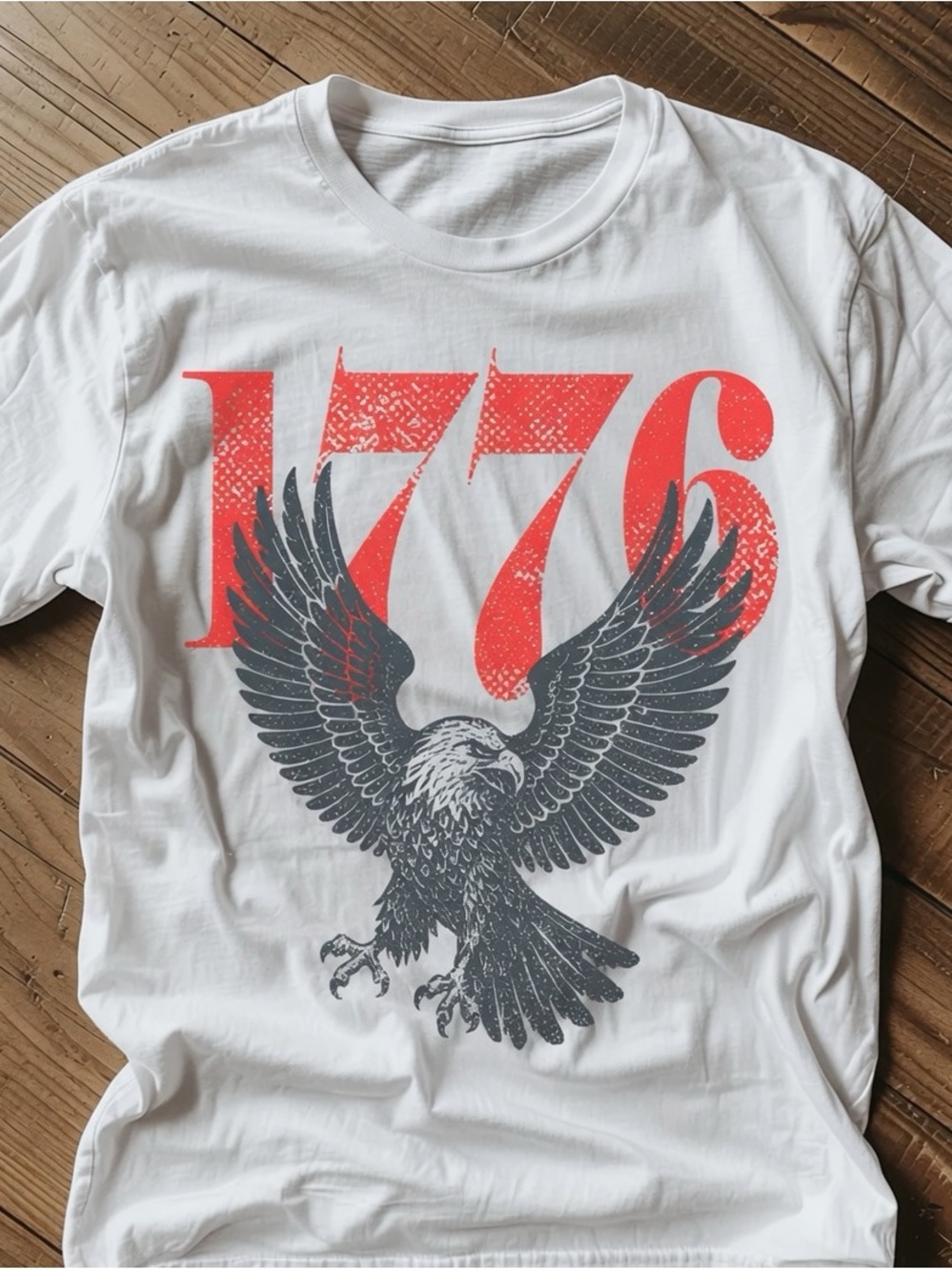 Retro 1776 Bald Eagle 250th Anniversary American 4th of July T-shit